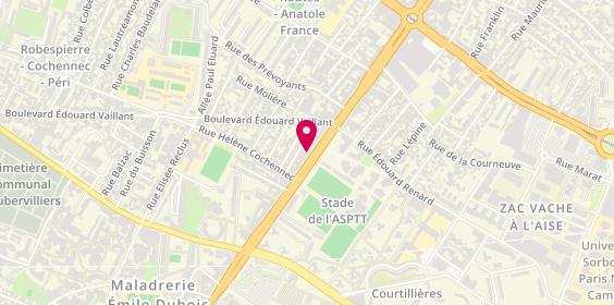 Plan de Home Confort, 255 avenue Jean Jaurès, 93300 Aubervilliers