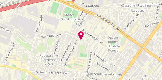 Plan de Pharmacie Principale, 63 Rue Alfred Jarry, 93300 Aubervilliers