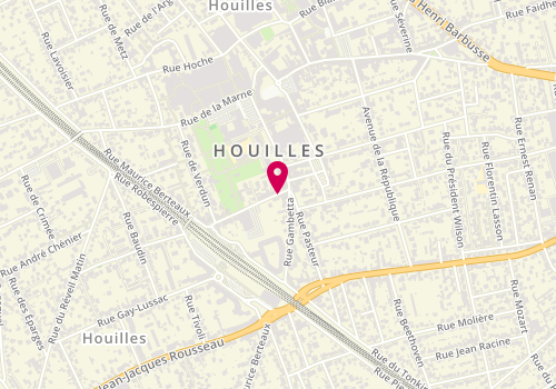 Plan de Pharmacie de la Gare | Houilles, 30 avenue Charles de Gaulle, 78800 Houilles