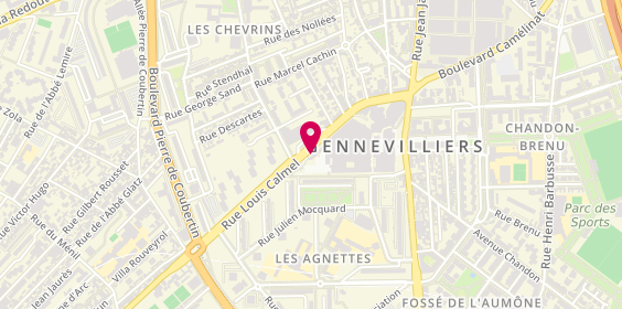 Plan de Pharmacie du Centre, 21 Rue Louis Calmels, 92230 Gennevilliers