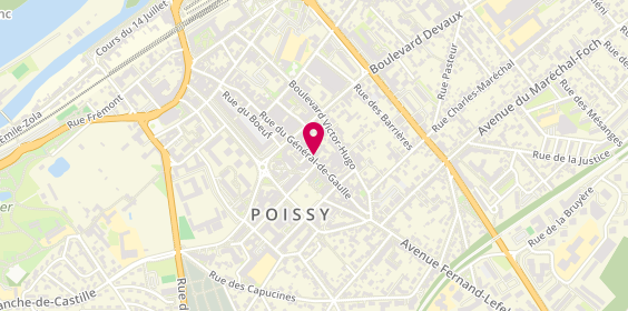 Plan de Grande Pharmacie de Poissy, 99 Rue du Général de Gaulle, 78300 Poissy