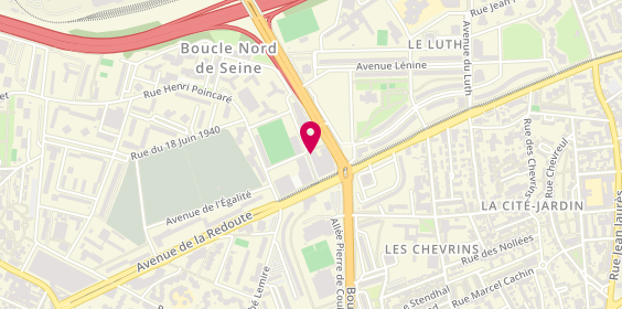 Plan de PHARMACIE DU Métro, 14 Rue Teddy Riner, 92600 Asnières-sur-Seine