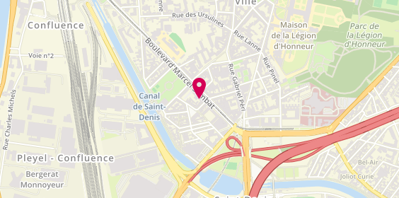 Plan de Pharmacie du Square, 13 Boulevard Marcel Sembat, 93200 Saint-Denis
