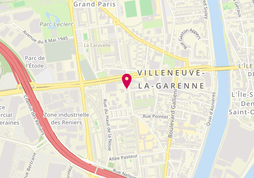 Plan de Pharmacie de l'Hôpital, 98 Voi Promenade, 92390 Villeneuve-la-Garenne
