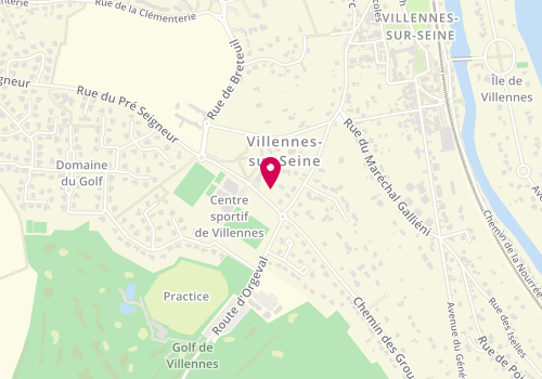 Plan de Pharmacie de Villennes, 75 Rue du Pré Aux Moutons, 78670 Villennes-sur-Seine