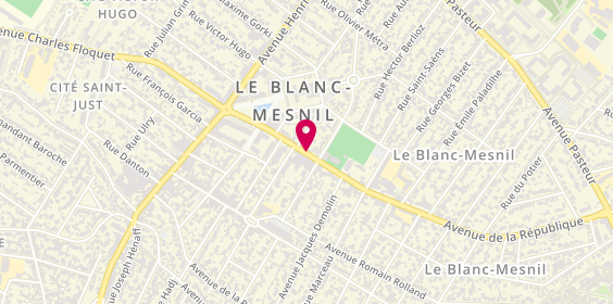 Plan de Pharmacie de la république, 29 Avenue de la République, 93150 Le Blanc-Mesnil