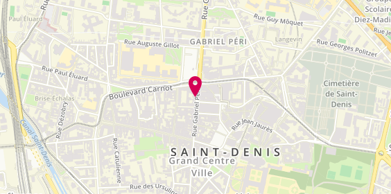 Plan de Grande Pharmacie du Marché, 123 Rue Gabriel Péri, 93200 Saint-Denis
