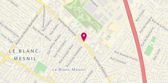 Plan de Pharmacie Pasteur, 130 Avenue Pasteur, 93150 Le Blanc-Mesnil