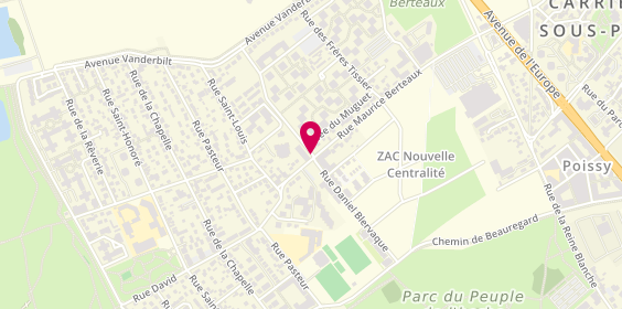 Plan de Pharmacie Principale de Carrieres Sous Poissy, 376 Rue Daniel Blervaque, 78955 Carrières-sous-Poissy