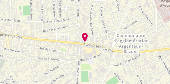 Plan de Pharmacie Belle Place, 154 avenue Jean Jaurès, 95100 Argenteuil