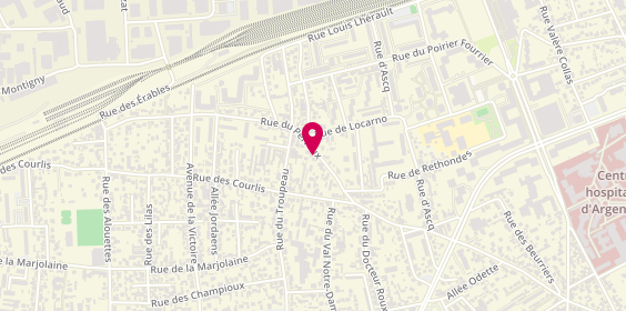 Plan de Pharmacie Guillon, 163 Rue du Perreux, 95100 Argenteuil