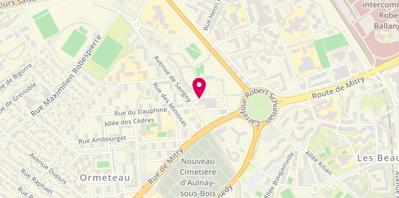 Plan de Pharmacie Savigny, 16 Avenue de Savigny, 93600 Aulnay-sous-Bois