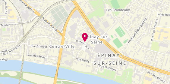 Plan de Pharmacie Centrale, 1 Rue Lacépède, 93800 Épinay-sur-Seine