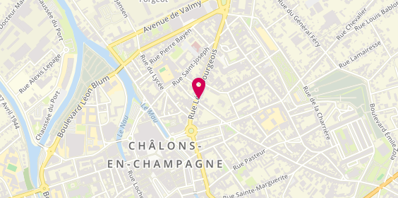 Plan de Pharmacie Saint Jacques, 20 Rue Léon Bourgeois, 51000 Châlons-en-Champagne