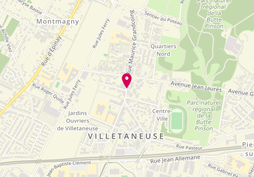 Plan de Selarlu Pharmacie Gapesie, 46 Rue Roger Salengro, 93430 Villetaneuse