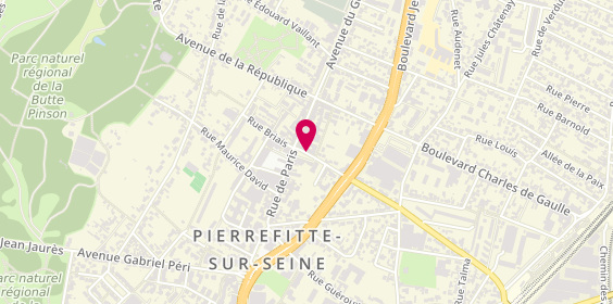 Plan de Pharmacie de la Place, 7 Boulevard Pasteur, 93380 Pierrefitte-sur-Seine