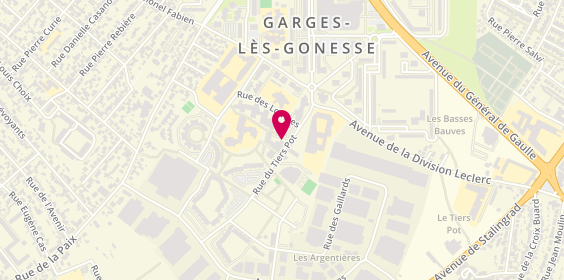 Plan de Pharmacie des Doucettes, 33 Rue du Tiers Pot, 95140 Garges-lès-Gonesse