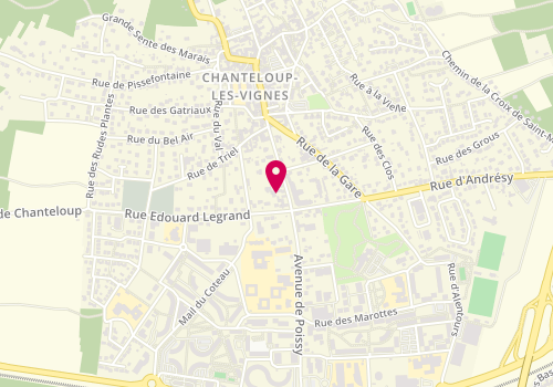 Plan de Pharmacie du Centre, 3 Rue du General Leclerc, 78570 Chanteloup-les-Vignes