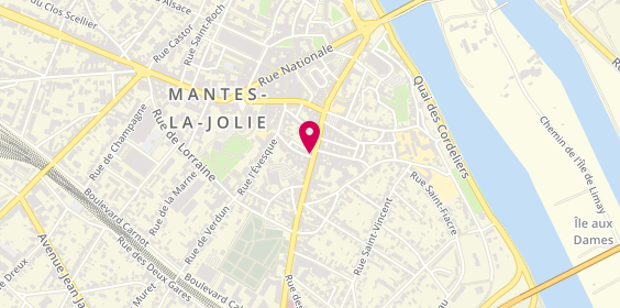 Plan de Pharmacie Leredu, 38 Rue Prte Aux Saints, 78200 Mantes-la-Jolie