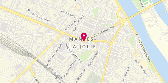 Plan de Pharmacie République, 21 place de la République, 78200 Mantes-la-Jolie