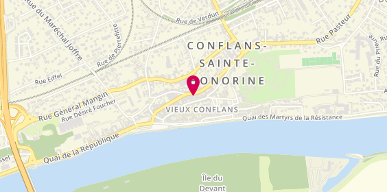 Plan de PHARMACIE DE CONFLANS | Yvelines 78, 66 Rue Maurice Berteaux, 78700 Conflans-Sainte-Honorine