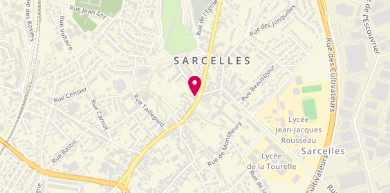 Plan de Pharmarcie Centrale de Sarcelles, 115 Rue Pierre Brossolette, 95200 Sarcelles