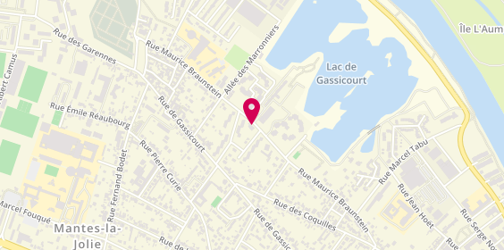 Plan de Pharmacie de Gassicourt, 105 Rue Maurice Braunstein, 78200 Mantes-la-Jolie