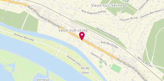 Plan de Pharmacie du Pre Coquet, 119 Bis Rue General de Gaulle, 78740 Vaux-sur-Seine