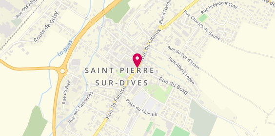 Plan de Pharmacie Saint Pierre, 12 Rue de Falaise, 14170 Saint-Pierre-en-Auge