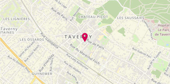 Plan de Pharmacie Centrale de Taverny, 205 Rue de Paris, 95150 Taverny