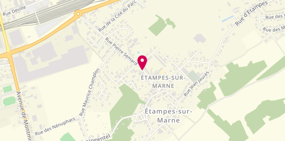 Plan de Pharmacie de la Dhuys, 5 Rue Pierre Semard, 02400 Étampes-sur-Marne