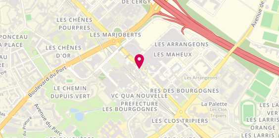 Plan de Pharmacie du Centre Gare, 7 Rue des Galeries, 95000 Cergy