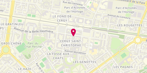 Plan de Pharmacie de la Mairie, 23 Rue de l'Abondance, 95800 Cergy