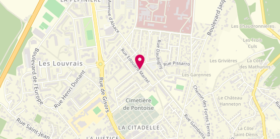 Plan de Pharmacie des Cordeliers, 40 Rue Fontaine, 95300 Pontoise