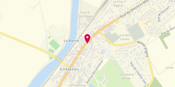 Plan de Pharmacie Centrale, 48 Place du Luxembourg
21 Rue Jean de Dormans, 51700 Dormans