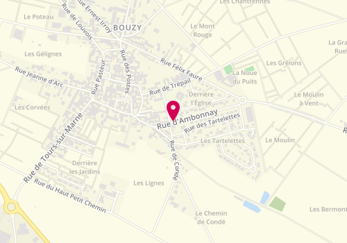Plan de Pharmacie Lebel, 18 Route d'Ambonnay, 51150 Bouzy