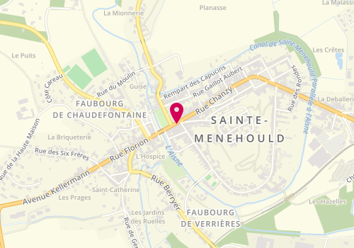 Plan de Pharmacie Francois Pattyn, 9 Place d'Austerlitz, 51800 Sainte-Menehould