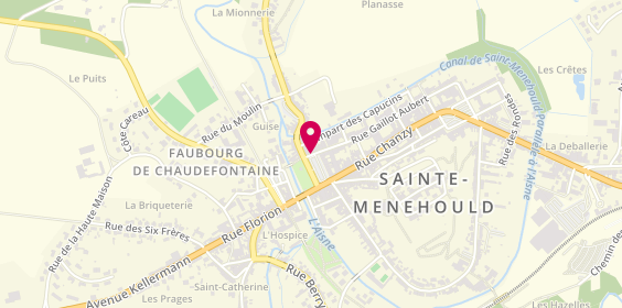 Plan de Pharmacie de l'Argonne, 24 place d'Austerlitz, 51800 Sainte-Menehould