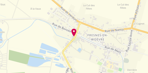 Plan de Pharmacie AUBOIN Georges, 14 Place Clemenceau, 55160 Fresnes-en-Woëvre