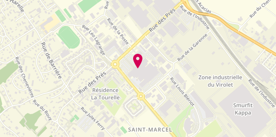 Plan de Pharmacie des Mousquetaires, Rue des Prés, 27950 Saint-Marcel