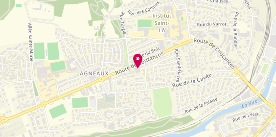 Plan de La Pharmacie Vert Pom, 52 Route de Coutances, 50180 Agneaux
