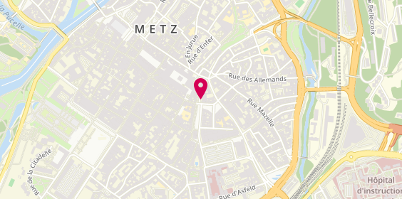 Plan de Pharmacie Acoustique Orthopedie Masius, 10 Place Saint Louis, 57000 Metz