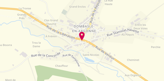 Plan de Pharmacie Dombasle en Argonne, 21 Carr de la Libèration, 55120 Dombasle-en-Argonne