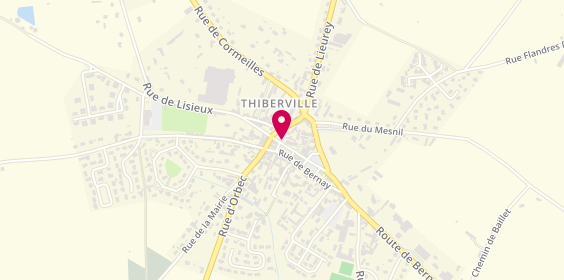 Plan de Pharmacie Normande, 16 Rue de Lisieux, 27230 Thiberville