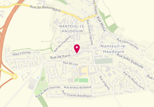 Plan de Pharmacie du Haudouin, 48 Rue de Paris, 60440 Nanteuil-le-Haudouin