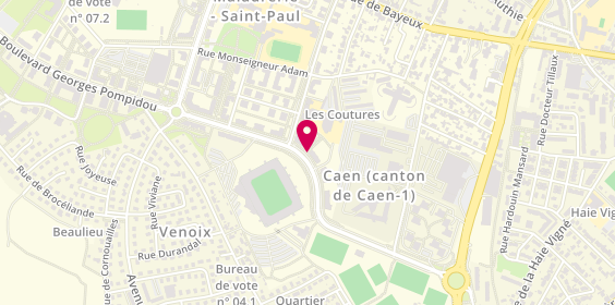 Plan de Pharmacie Beaulieu, 12 Bis Boulevard Georges Pompidou, 14000 Caen