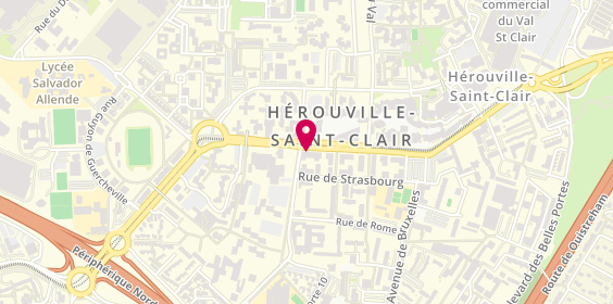 Plan de Pharmacie Centrale, 2 avenue de la Grande Cavée, 14200 Hérouville-Saint-Clair