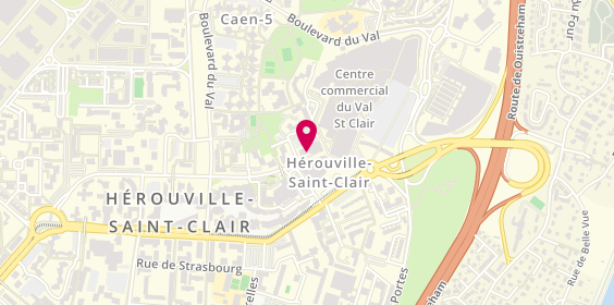 Plan de Pharmacie du Théatre, 320 Quai du Val, 14200 Hérouville-Saint-Clair