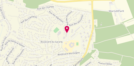 Plan de Alphega Pharmacie, 9 Rue des Canaris, 57150 Creutzwald