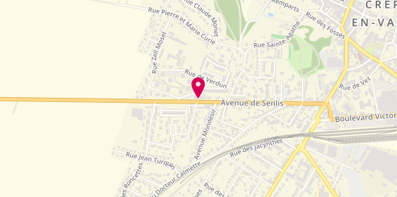 Plan de Doctipharma, 34 avenue de Senlis, 60800 Crépy-en-Valois
